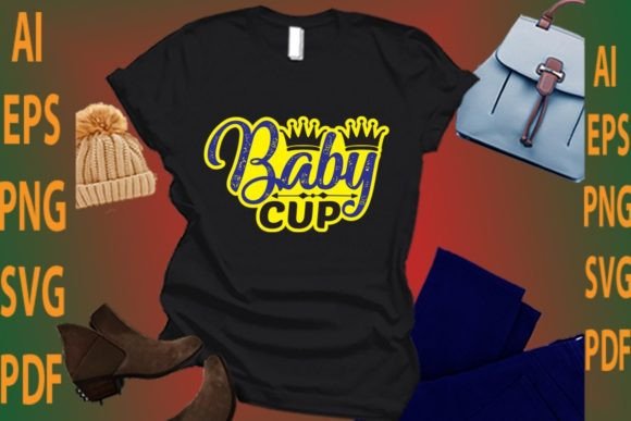 Baby Cup: A Versatile Graphic for T-Shirt Designs