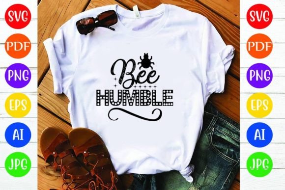 Bee Humble: A Versatile Graphic for T-Shirt Designs and More