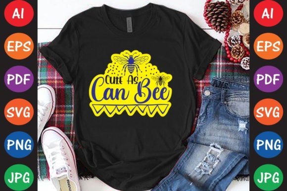 Cute As Can Bee: A Charming Addition to T-Shirt Designs and Graphics