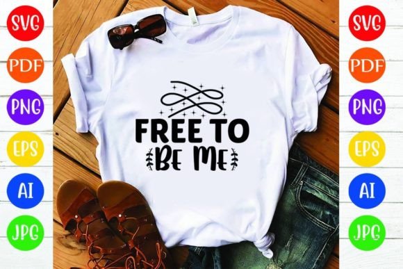Free to Be Me: A Versatile Boho T-Shirt and Graphics Design