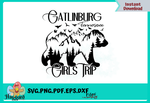 Gatlingburg Girls Trip: A Versatile Graphics Asset for T-Shirt Designs