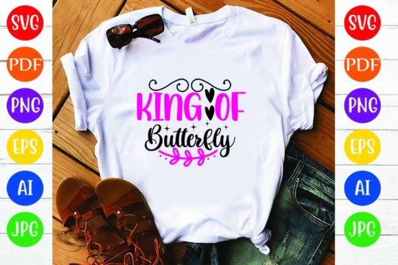 King of Butterfly: A Versatile Graphic for T-Shirt Designs