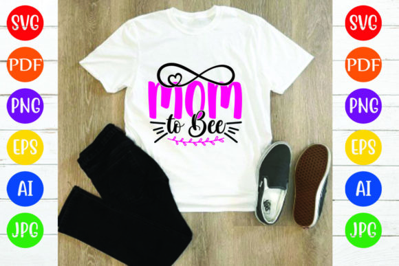 Mom to Bee: A Versatile Graphic for T-Shirt Designs and More
