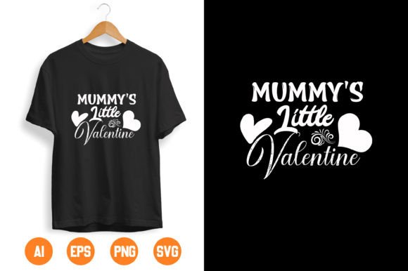 Mummy's Little Valentine: A Charming T-Shirt Design for Graphics