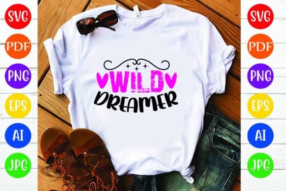 Wild Dreamer: A Versatile Graphic for T-Shirt Designs